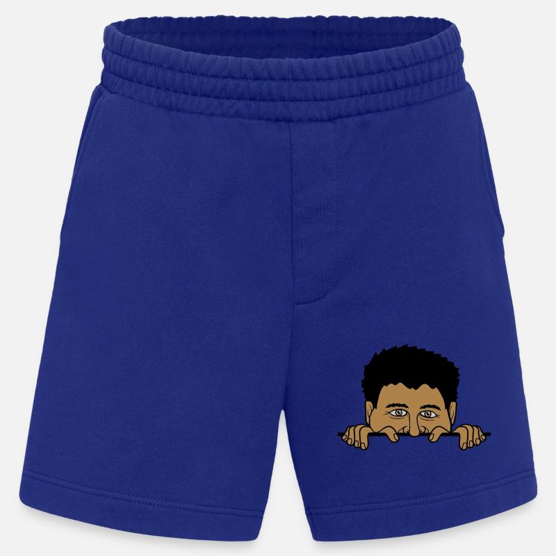 Mann hinter Mauer - Heavyweight Shorts - made by SPREAD  - Iconic Blue