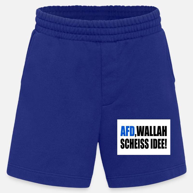 Afd wallah scheiss idee - Heavyweight Shorts - made by SPREAD  - Iconic Blue