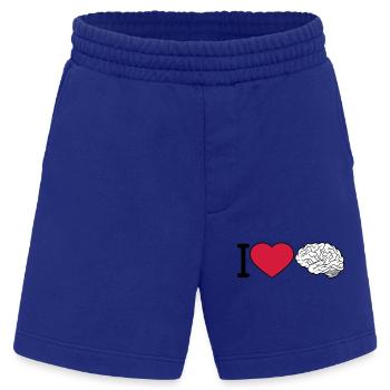 I love the brain - Heavyweight Shorts - made by SPREAD  - Iconic Blue - Front