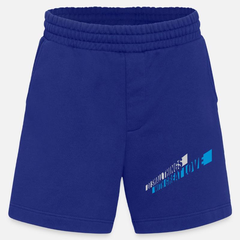 Zitat do small things - Heavyweight Shorts - made by SPREAD  - Iconic Blue