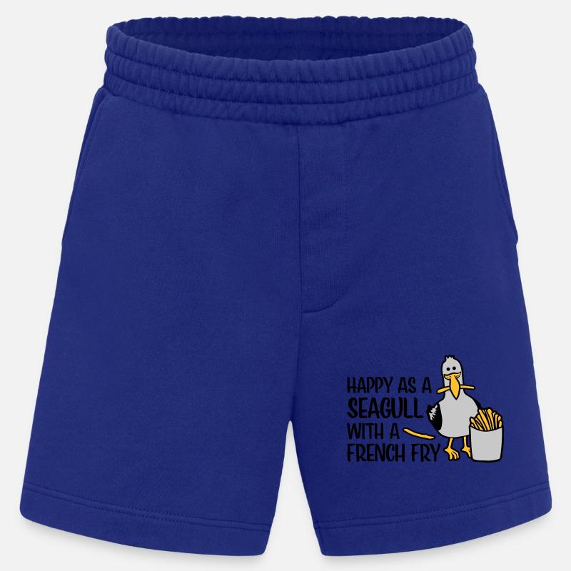 Heureux comme une mouette - Short bio épais fabriqué en UE - Iconic Blue