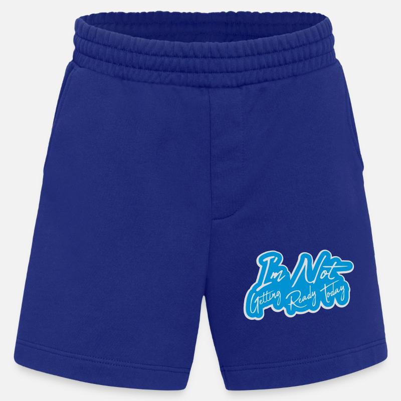not getting ready today - Heavyweight Shorts - made by SPREAD  - Iconic Blue