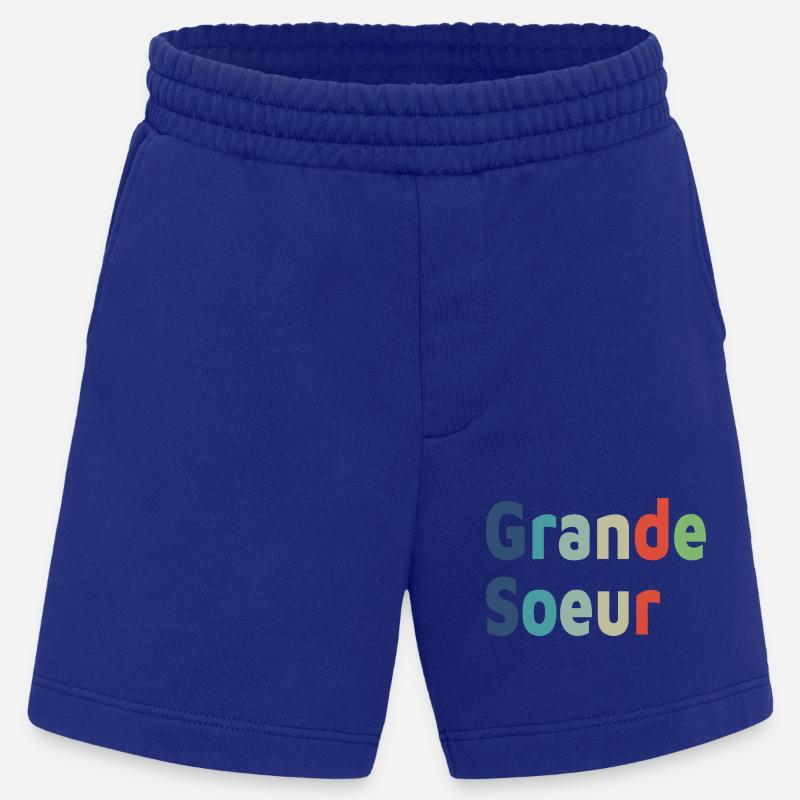 Geburt, große Schwester, großes Mädchen - Heavyweight Shorts - made by SPREAD  - Iconic Blue
