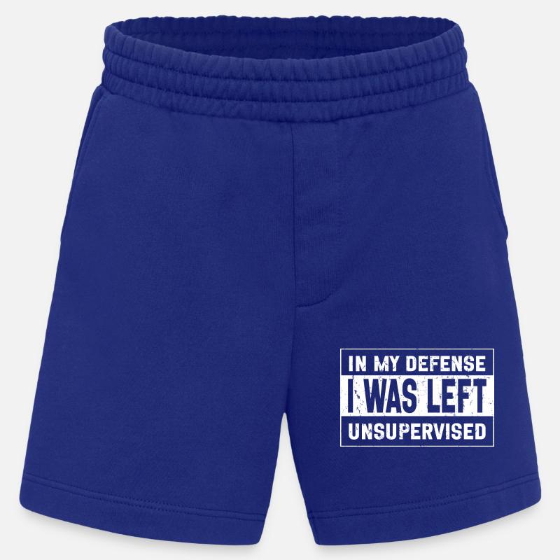 I Was Left Unsupervised - Heavyweight Shorts - made by SPREAD  - Iconic Blue