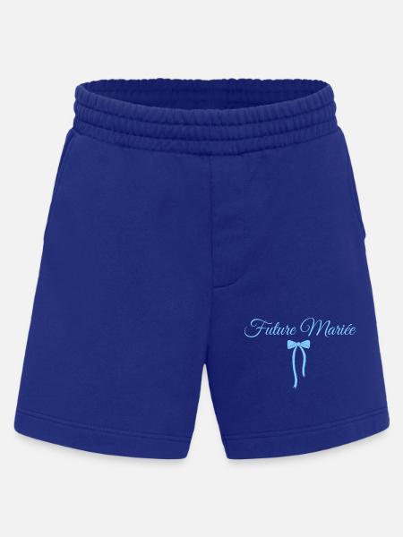 Bride-to-be Blue Bow - Heavyweight Shorts - made by SPREAD  - Iconic Blue
