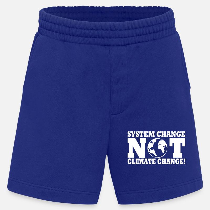 system change not climate change - Heavyweight Shorts - made by SPREAD - Iconic Blue