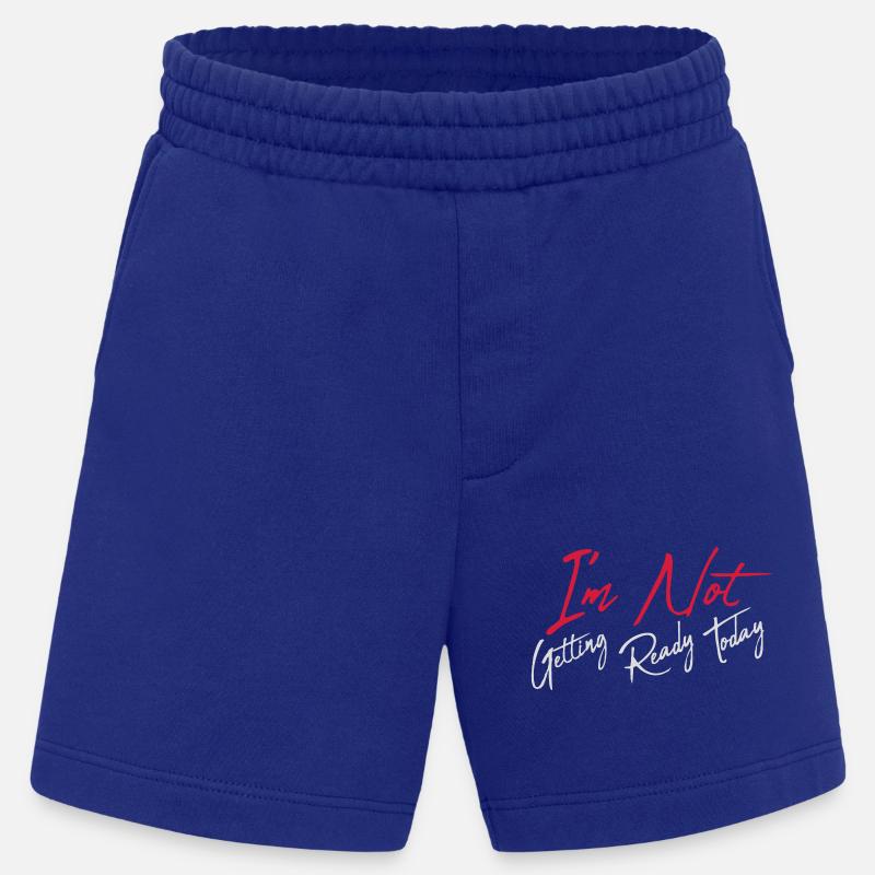 not getting ready today - Heavyweight Shorts - made by SPREAD  - Iconic Blue