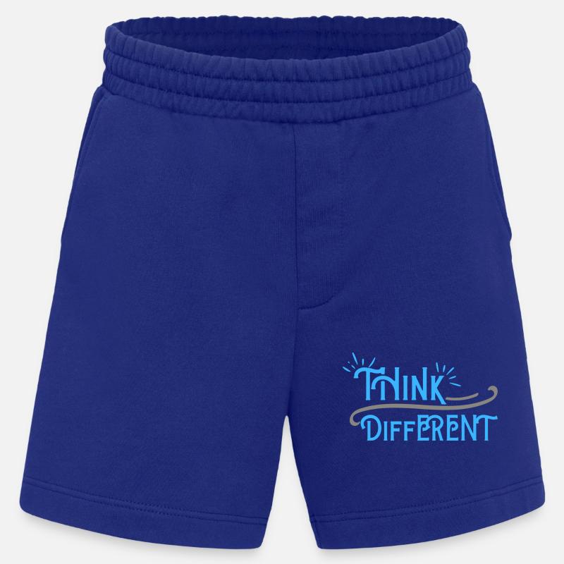 Think Differnet Blaue Grau Design - Heavyweight Shorts - made by SPREAD  - Iconic Blue