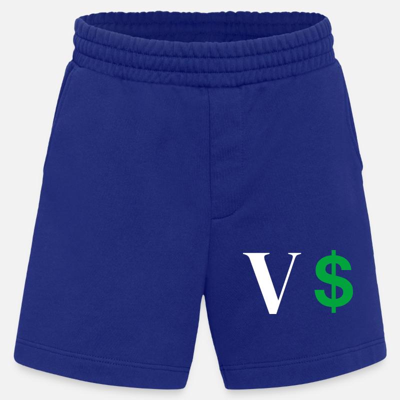 Buchstabe v Dollar - Heavyweight Shorts - made by SPREAD  - Iconic Blue