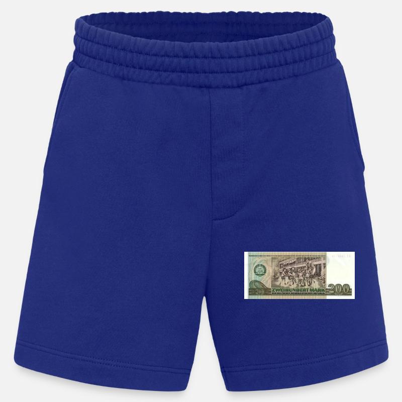 200 marks de la RDA - Short bio épais fabriqué en UE - Iconic Blue