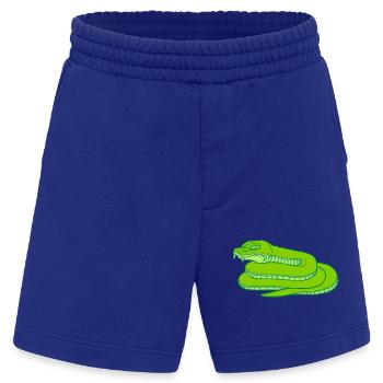 Böse gefährliche Schlange Design - Heavyweight Shorts - made by SPREAD  - Iconic Blue - Vorne