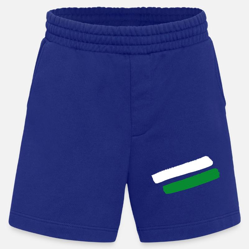 Rayures de style styrien - Short bio épais fabriqué en UE - Iconic Blue