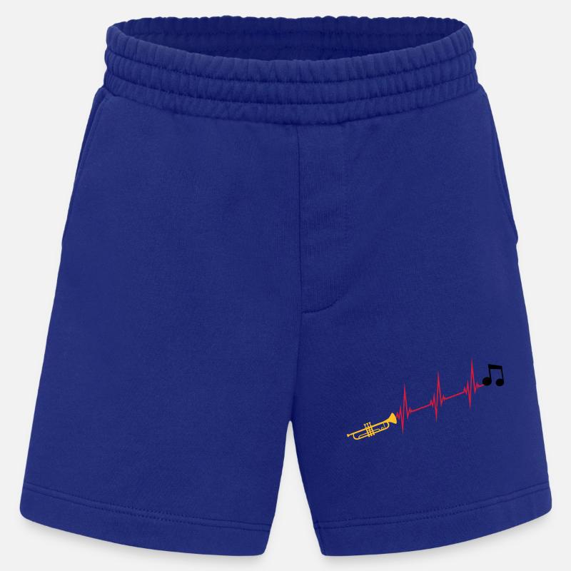 Musiknote Herzschlag Trompete - Heavyweight Shorts - made by SPREAD  - Iconic Blue