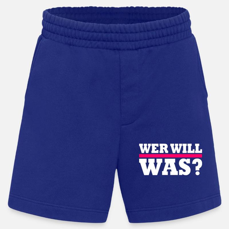 Wer will was - Heavyweight Shorts - made by SPREAD - Iconic Blue
