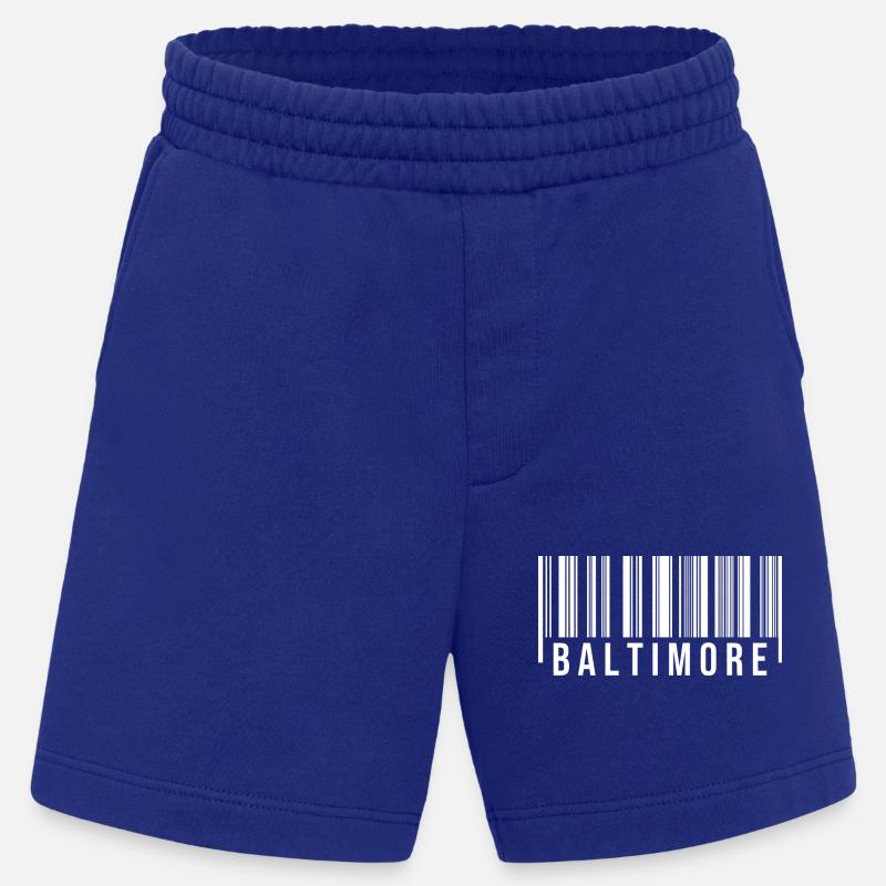 Code-barres Baltimore - Short bio épais fabriqué en UE - Iconic Blue
