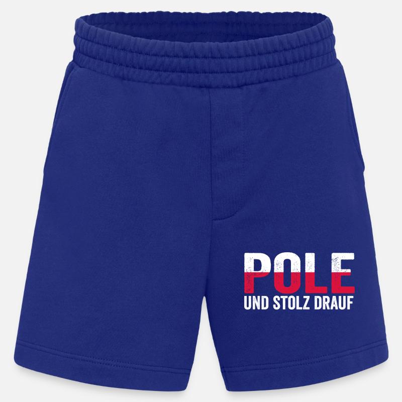 Pole Polnisch Polen - Heavyweight Shorts - made by SPREAD  - Iconic Blue