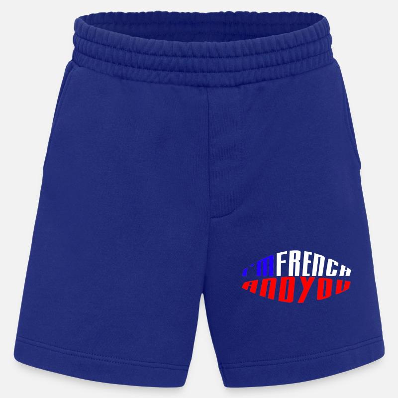 Io sono francese e tu - Pantaloncini ecologici Heavyweight Made in UE - Iconic Blue