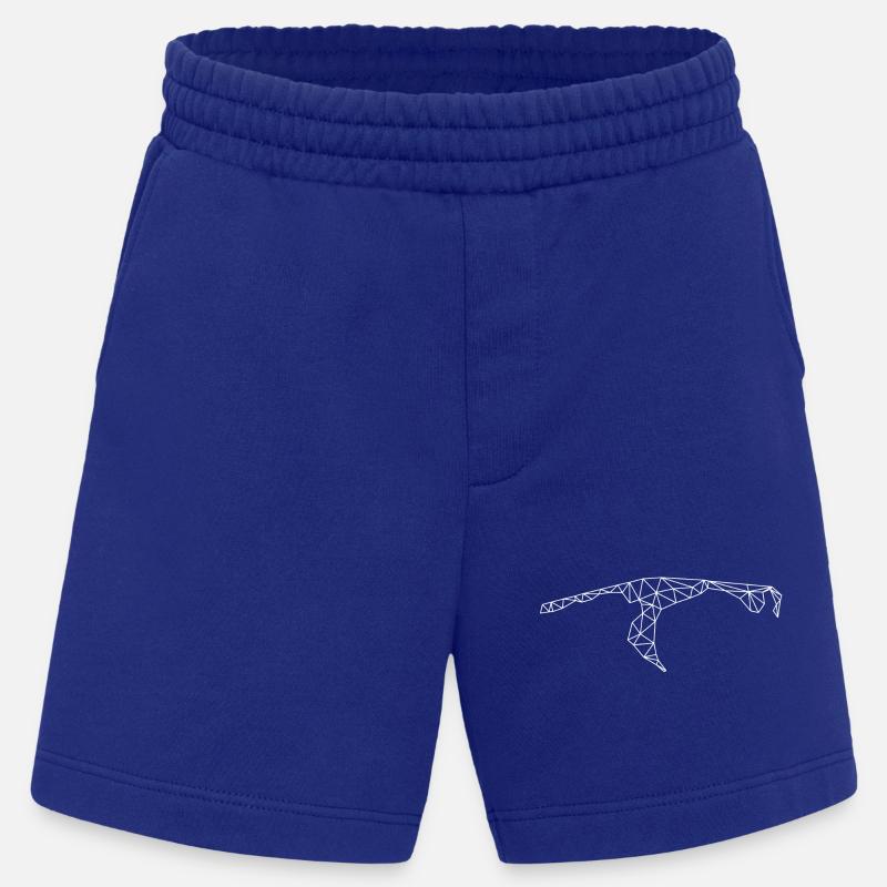 Sylt | Polygone | Blanc - Short bio épais fabriqué en UE - Iconic Blue