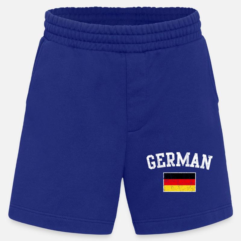 Bogen des deutschen Flaggenemblems - Heavyweight Shorts - made by SPREAD  - Iconic Blue