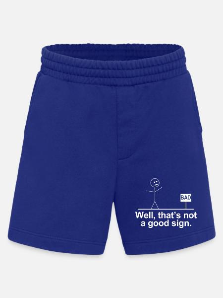 Schlecht, das ist kein gutes Zeichen-Shirt – lustiges T-Shirt - Heavyweight Shorts - made by SPREAD - Iconic Blue