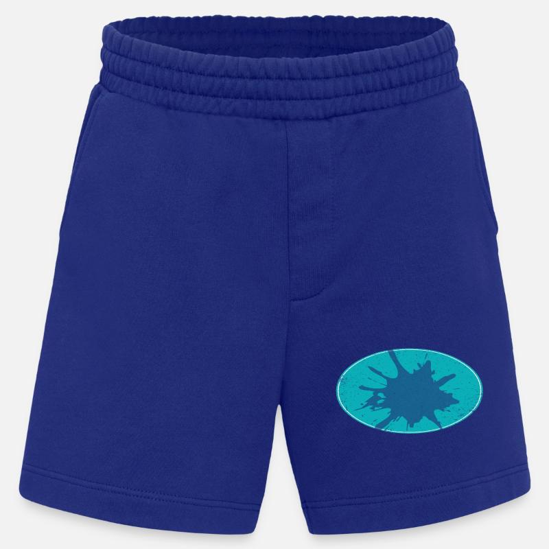 Arrière-plan de flash ovale schmutzing - Short bio épais fabriqué en UE - Iconic Blue