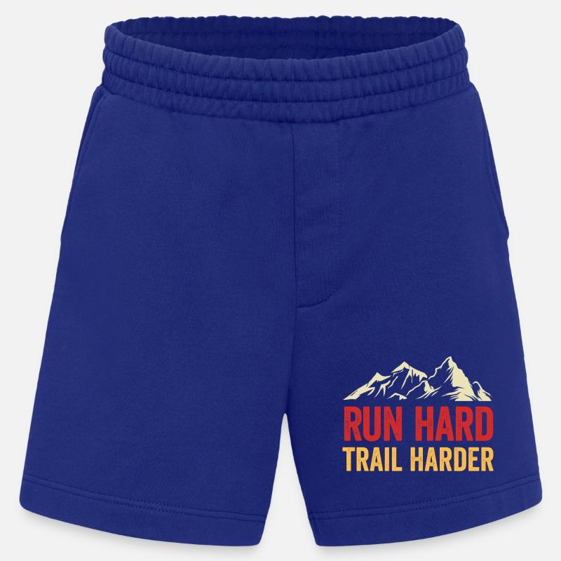 Laufen Sie hart. Härterer Trail. - Heavyweight Shorts - made by SPREAD  - Iconic Blue