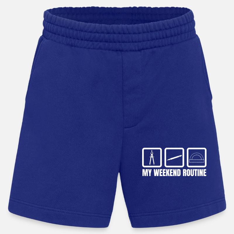 Architect Weekend Routine - Heavyweight Shorts - made by SPREAD  - Iconic Blue