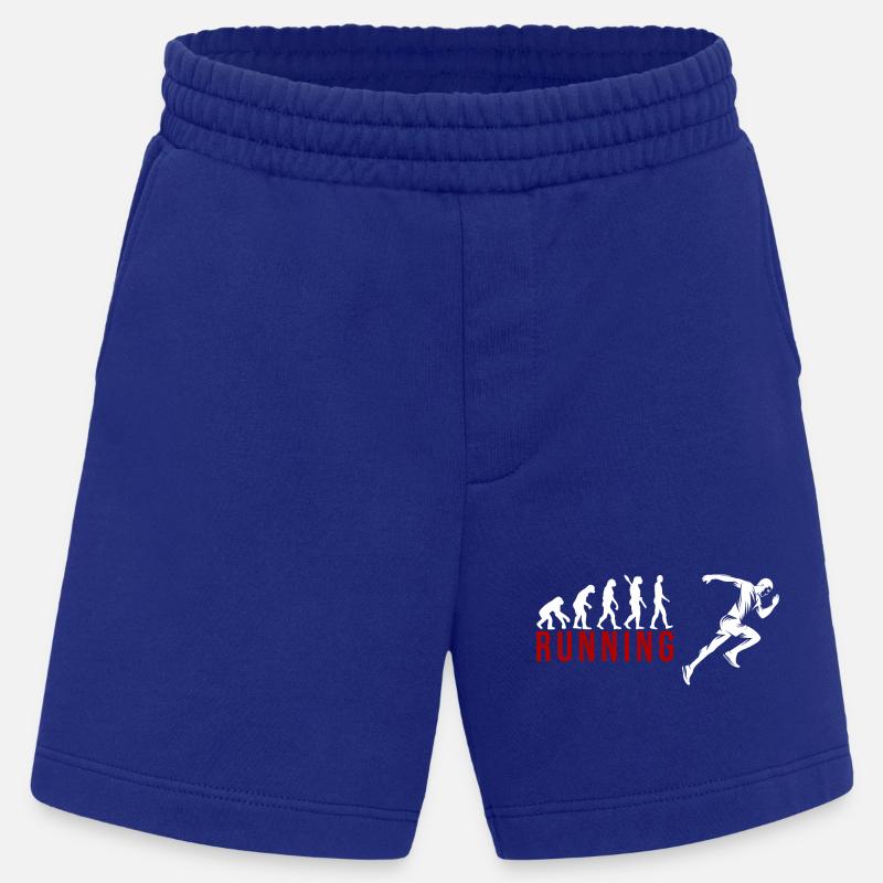 Evolution Running - Heavyweight Shorts - made by SPREAD  - Iconic Blue