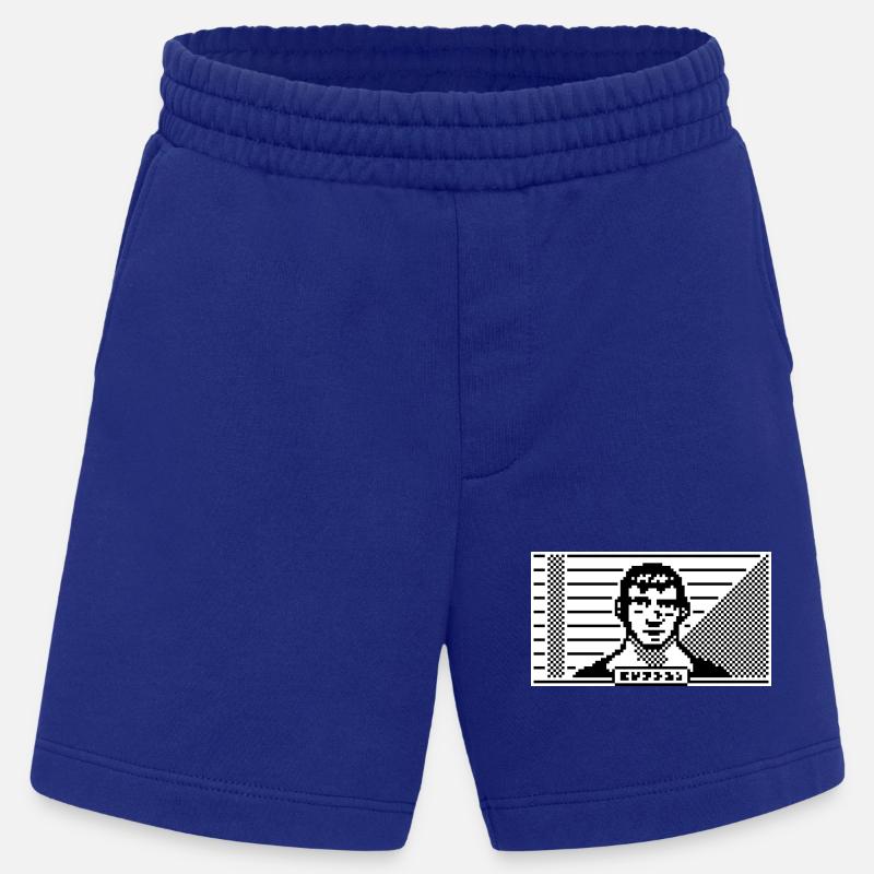Portrait 8 bits - Short bio épais fabriqué en UE - Iconic Blue