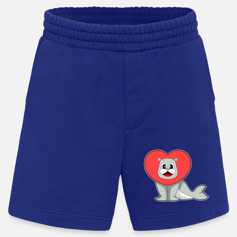 Cœur de phoque - Short bio épais fabriqué en UE - Iconic Blue