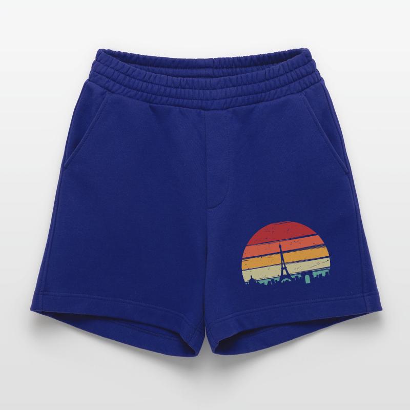 Sunset Eiffel Tower Heavyweight Shorts - made by SPREAD 
