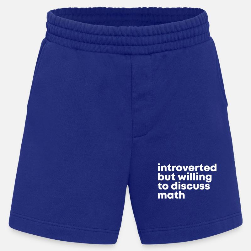 Math Math Math - Heavyweight Shorts - made by SPREAD  - Iconic Blue