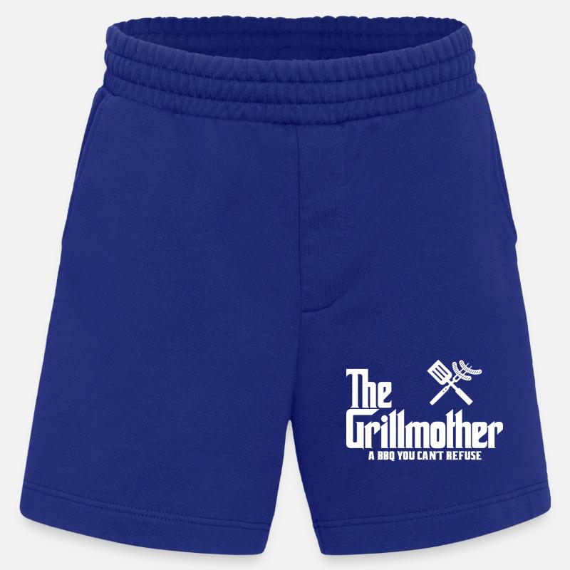 Die Grillmutter (dunkel) - Heavyweight Shorts - made by SPREAD  - Iconic Blue