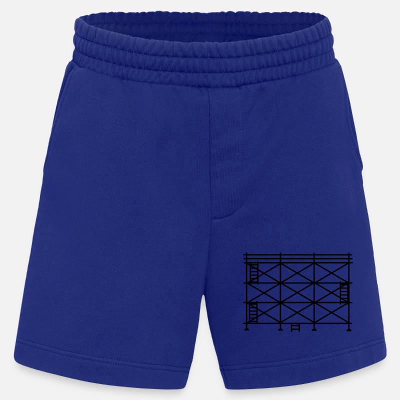 Silhouette d’échafaudage, échafaudage de construction - Short bio épais fabriqué en UE - Iconic Blue