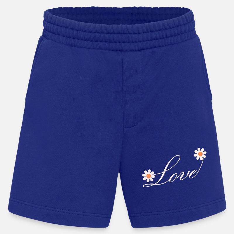 Blumenliebe Skript Design - Heavyweight Shorts - made by SPREAD  - Iconic Blue