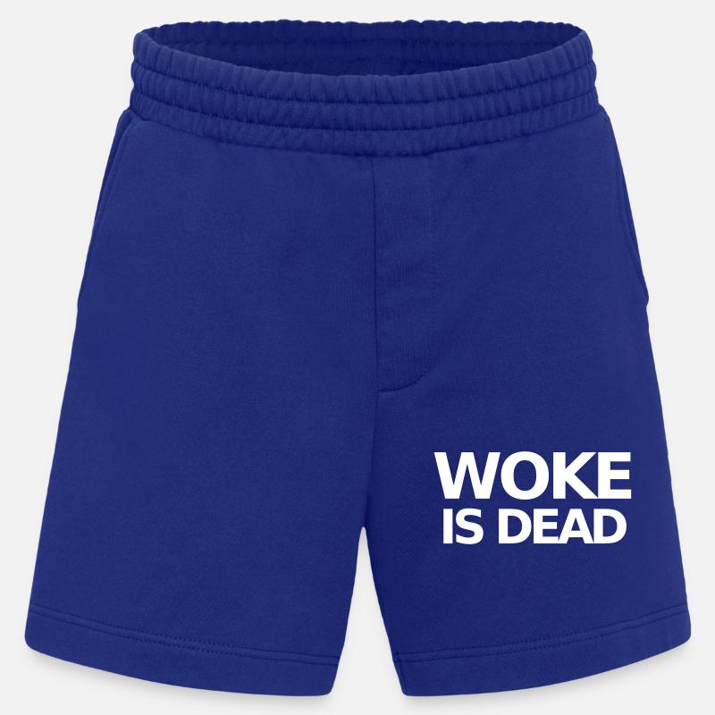 Woke ist Dead Statement - Heavyweight Shorts - made by SPREAD - Iconic Blue