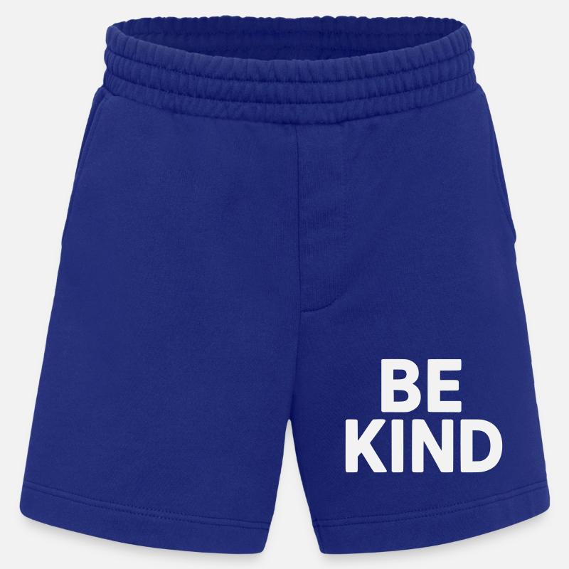 Be kind slogan plain - Short bio épais fabriqué en UE - Iconic Blue