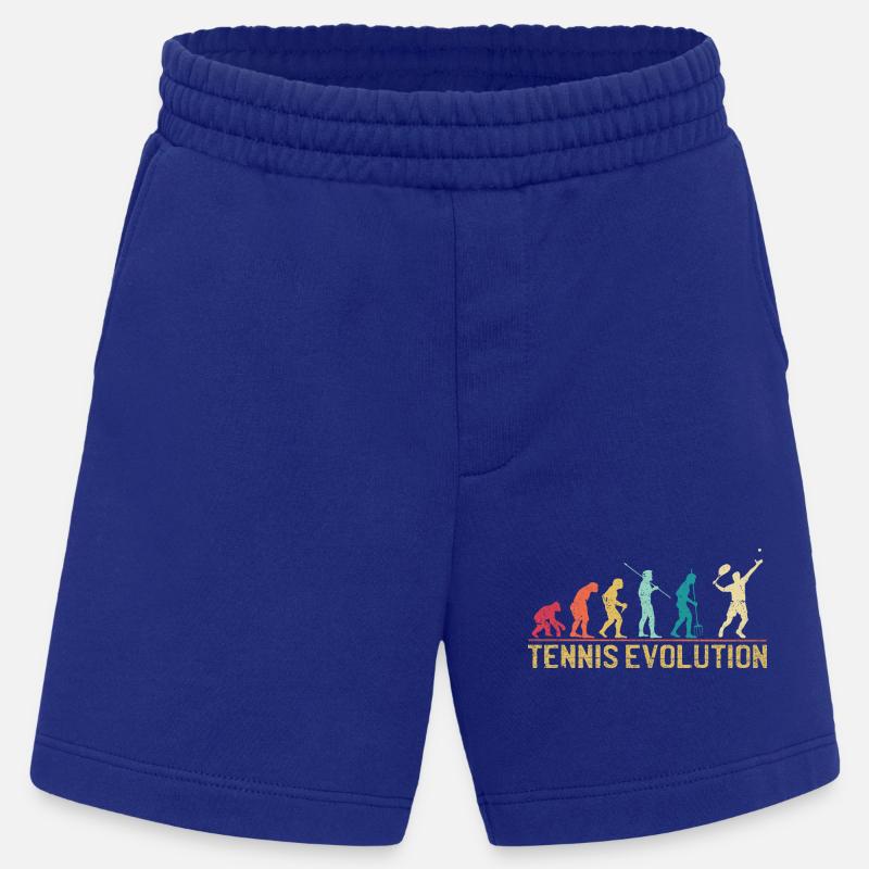 Tennis Evolution Evolution Conception graphique - Short bio épais fabriqué en UE - Iconic Blue