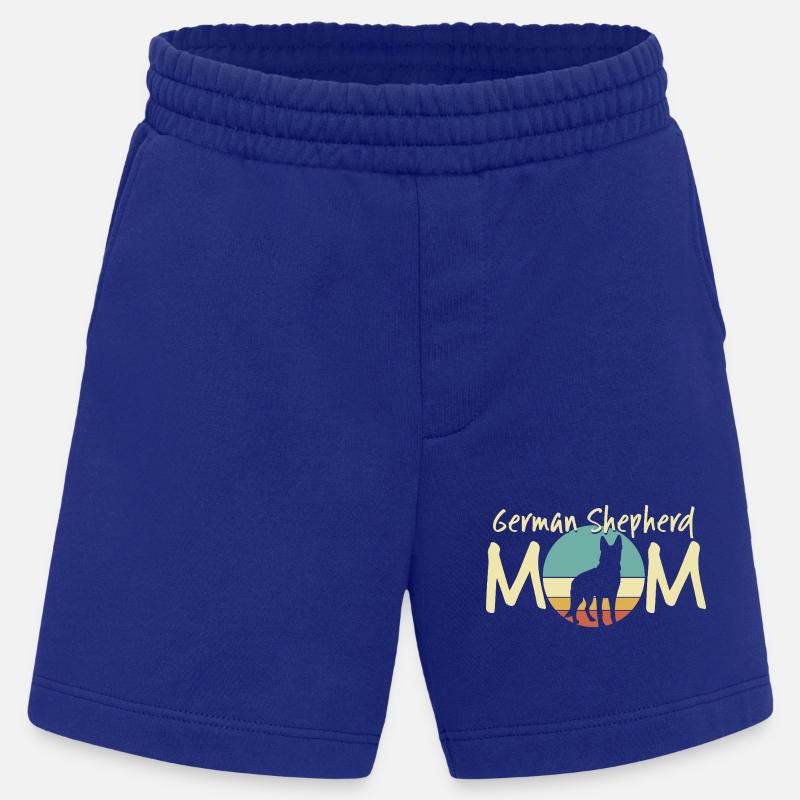 Deutscher Schäferhund Mama Retro Design - Heavyweight Shorts - made by SPREAD  - Iconic Blue