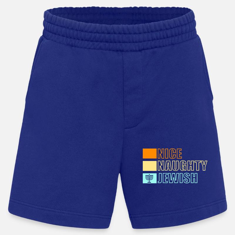 Hanoukka Hanoukka Hanoucca - Short bio épais fabriqué en UE - Iconic Blue