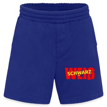SCHWARZ AUF WEISS - Heavyweight Shorts - made by SPREAD  - Iconic Blue - Vorne