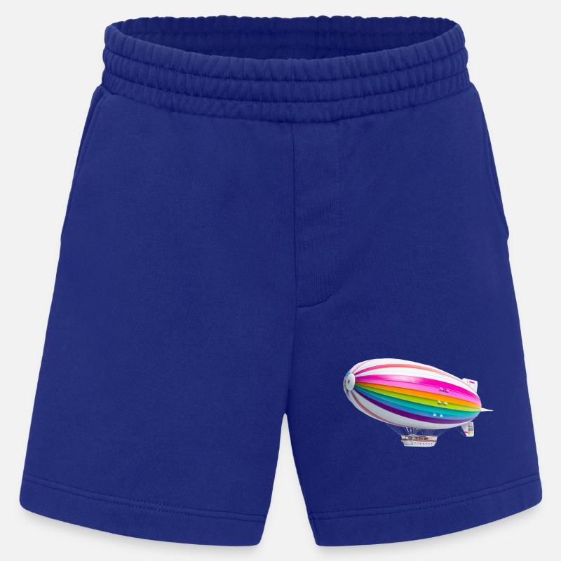 Regenbogen Zeppelin Druck - Heavyweight Shorts - made by SPREAD  - Iconic Blue