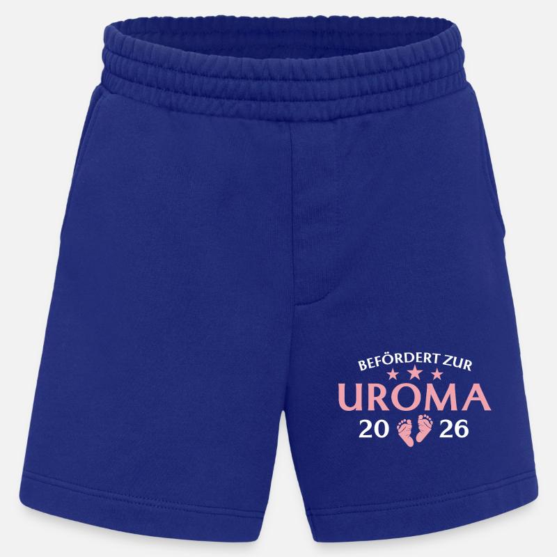 Urgroßmutter 2026 Befördert zur Uroma - Heavyweight Shorts - made by SPREAD  - Iconic Blue
