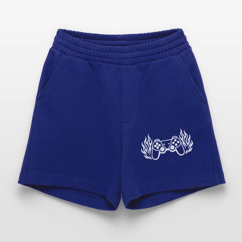 Flames controller, burning gamepad graphics Heavyweight Shorts - made by SPREAD 