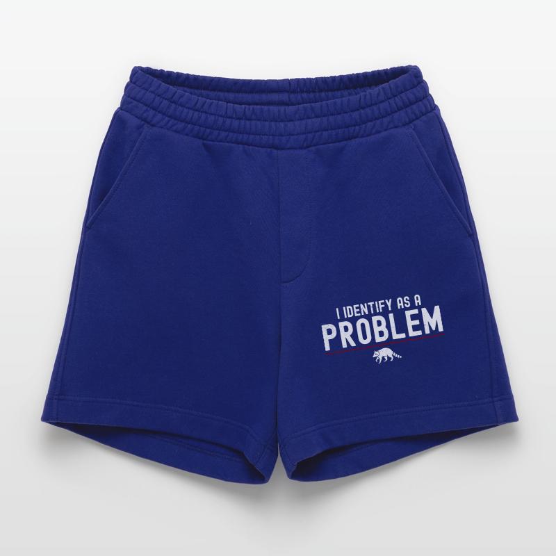 I Identify As A Problem - Sarcastic Funny Racoon Heavyweight Shorts - made by SPREAD 