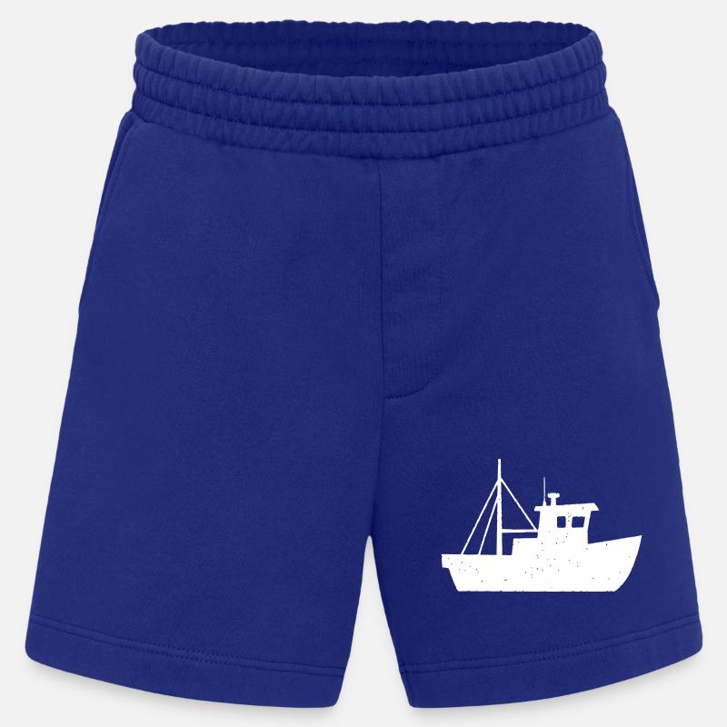 Fischkutter Boot Nordsee Vektor - Heavyweight Shorts - made by SPREAD  - Iconic Blue