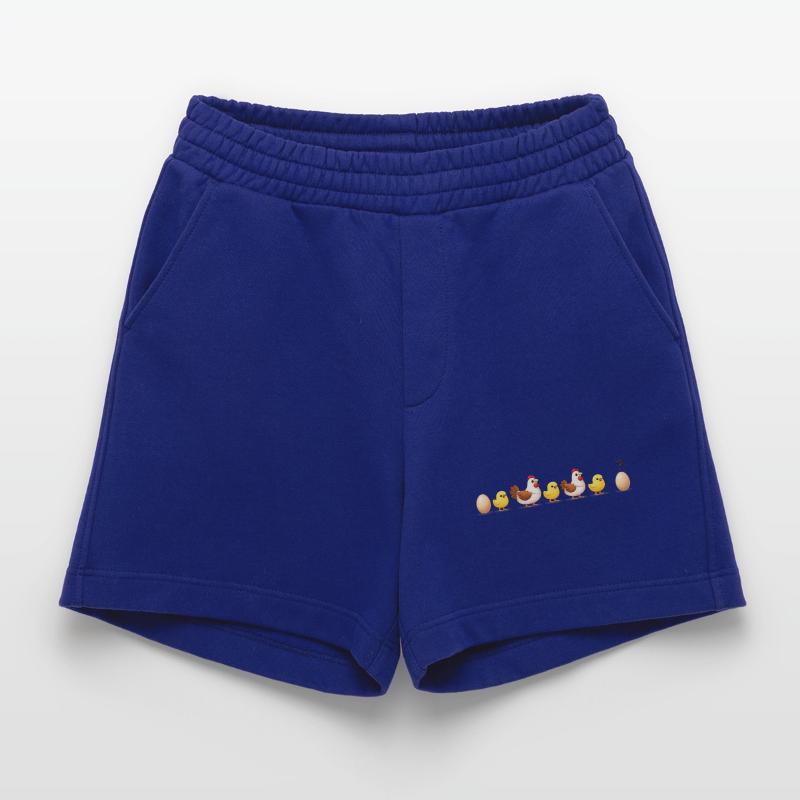 Evolution egg chick hen darwin Heavyweight Shorts - made by SPREAD