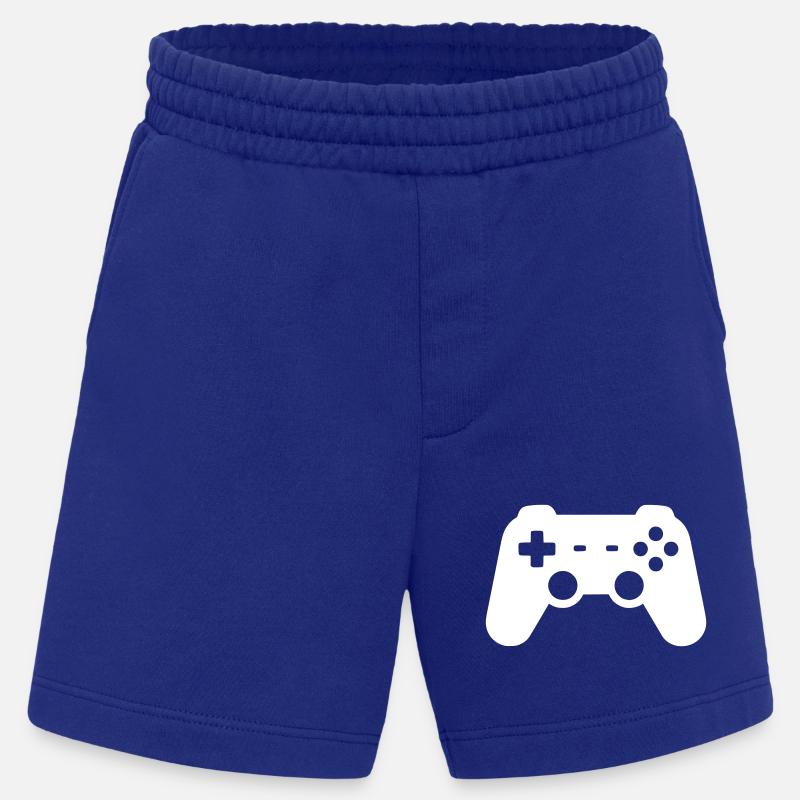 Controller Silhouette Icon - Heavyweight Shorts - made by SPREAD  - Iconic Blue