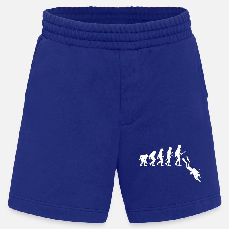 Évolution des plongeurs - Plongée - Short bio épais fabriqué en UE - Iconic Blue