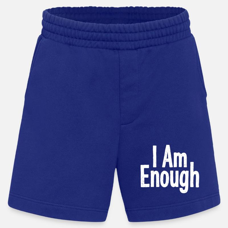 I Am Enough Self-Confidence Statement - Heavyweight Shorts - made by SPREAD - Iconic Blue
